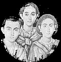 Galla Placidia con i figli Valentiniano III e Onoria