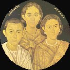 Galla Placidia con i figli Valentiniano e Onorio.