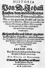 La copertina del libro del 1587&nbsp;