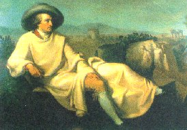 J.W. Goethe nella campagna romana.