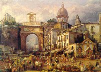 Porta Capuana a Napoli nell'800