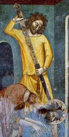 Decollazione del Battista (Monastero di S. Antonio in Polesine, Ferrara, Scuola giottesca, sec. XIV)