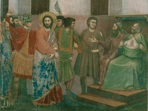 Giotto, Ges� davanti ad Anna e Caifa, La Cappella degli Scrovegni a Padova