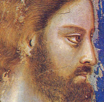 Giotto, Volto di Cristo (part.)