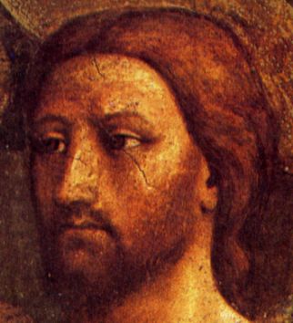 Masaccio, Il tributo (part. del volto di Cristo, Firenze, Chiesa del Carmine)
