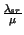$ {\frac{\lambda _{sr}}{\mu }}$