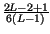 $ {\frac{2L-2+1}{6\left( L-1\right) }}$