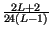 $ {\frac{2L+2}{24\left( L-1\right) }}$