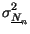 $\displaystyle \sigma_{\underline{N}_{n}}^{2}$