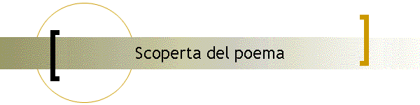 Scoperta del poema