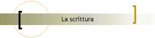 La scrittura