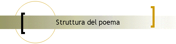 Struttura del poema