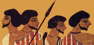 Nomadi semiti che entrano in Egitto (Antica pittura egizia)