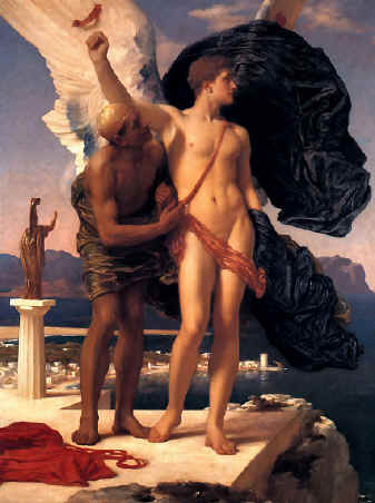 Dedalus and Icarus - Frederick Leighton, 1869
