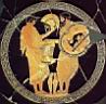 Ulisse consegna le armi di Achille a Neottolemo