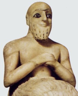Statua di Ebih-il della citt di Mari, funzionario del Tempio (Museo del Louvre, Parigi)
