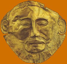 Agamennone. Maschera d'oro proveniente da Micene