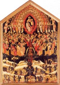 zoom - Inferno e Paradiso, Scuola bolognese sec. XV, Pinacoteca Nazionale Bologna