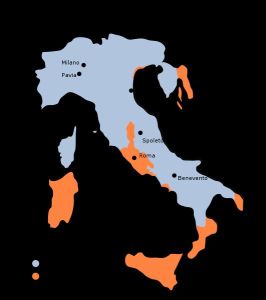 L'Italia al tempo del re longobardo Astolfo