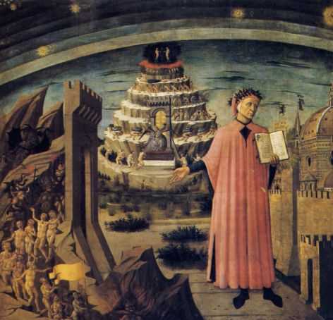 Domenico di Michelino, Dante e il suo poema, part. (Duomo di Firenze)