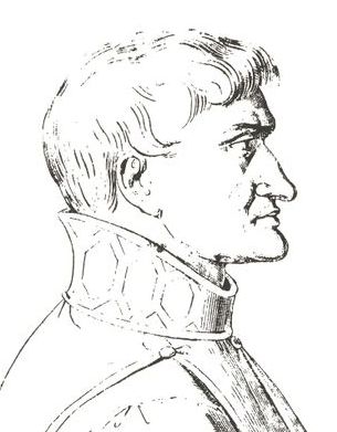 Riproduzione del profilo presente nel Duomo di Salerno di Giovanni da Procida (Storia di Procida di Michele Parascandolo, ed. Benevento, 1893)