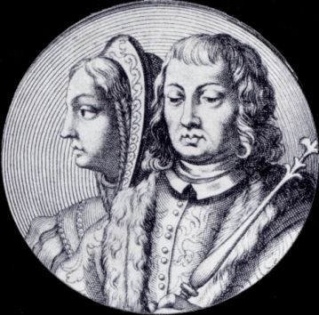 Isabella di Castiglia e Ferdinando d'Aragona (incisione del XVI sec.)