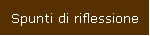 Spunti di riflessione