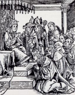 Stampa di propaganda antipapale, di Lucas Cranach il Vecchio