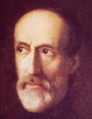 Giuseppe Mazzini in un dipinto di  F. Moscheles