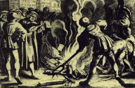 Lutero brucia la bolla di Leone X