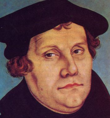 Martin Lutero, dipinto da Luca Cranach (Galleria degli Uffizi, Firenze)