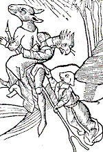 Streghe che si trasformano in animali (xilografia del XV sec.)