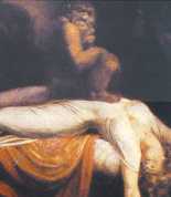 J. H. F�ssli, L'incubo, 1781, part. (Detroit, Institut of Art)