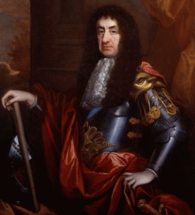 Ritratto di Carlo II Stuart, re d'Inghilterra; eseguito da John Riley