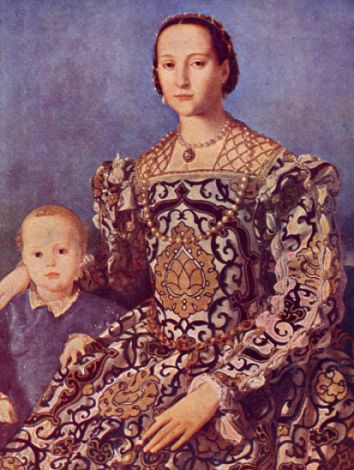 Eleonora di Toledo col figlio, di Angelo Bronzino, Firenze, Galleria degli Uffizi