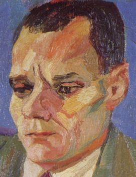 Renato Guttuso, Ritratto di Alberto Moravia (part.) Pinacoteca di Brera (MI)