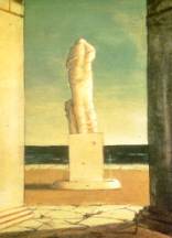 G. De Chirico, La m�ditation autumnale (Coll. privata, USA, part.)