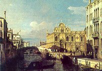 Rio dei Mendicanti e la Scuola Grande di S. Marco (met� Settecento)