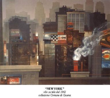 Dipinto di Mario Bocchini, New York 1962