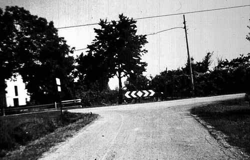 Incrocio di un cardine e un decumano nella zona di Cesena