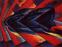 Luigi Russolo: DINAMISMO DI UN'AUTOMOBILE,1912