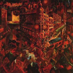 G. Grosz, Metropolis (Berlino) - 1916-17 - Museo Thyssen-Bornemisza, Madrid