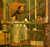 S. Agostino da Ippona, immaginato nelle vesti di un intellettuale rinascimentale.