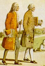 Rousseau insieme a Voltaire
