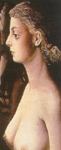 P. Delvaux, Femme dans une grotte 1936 (part.)