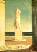 G. De Chirico, La mditation autumnale (Coll. privata, USA, part.)