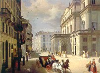 Piazza Carignano a Torino nell'800