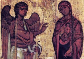 Annunciazione, Icona russa, Scuola di Novgorod, sec. XIII