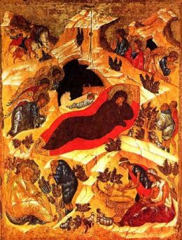 Icona della Nativit - scuola di Rublev - 1410 -1430 - Galleria Tretjakov