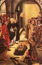Rogo di libri ordinato dalla Santa inquisizione